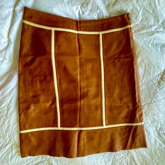 KORS Michael Kors genuine leather skirt